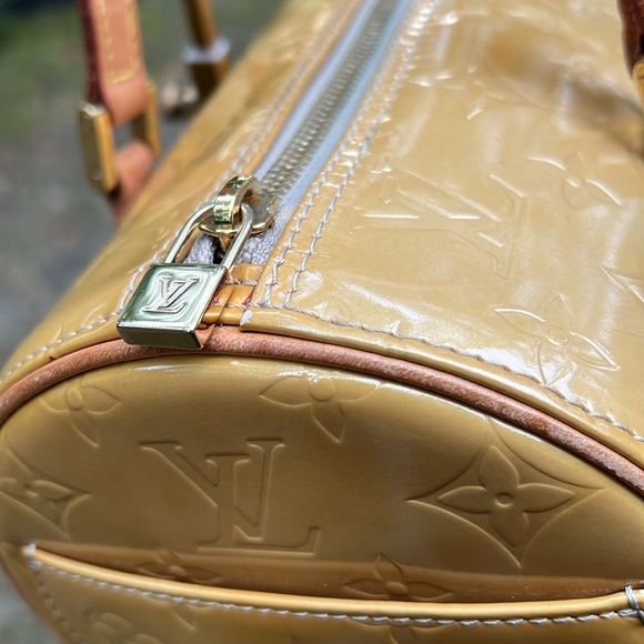 Louis Vuitton LV Vernis Yellow Papillion Barrel Bag with COA - Picture 6 of 17